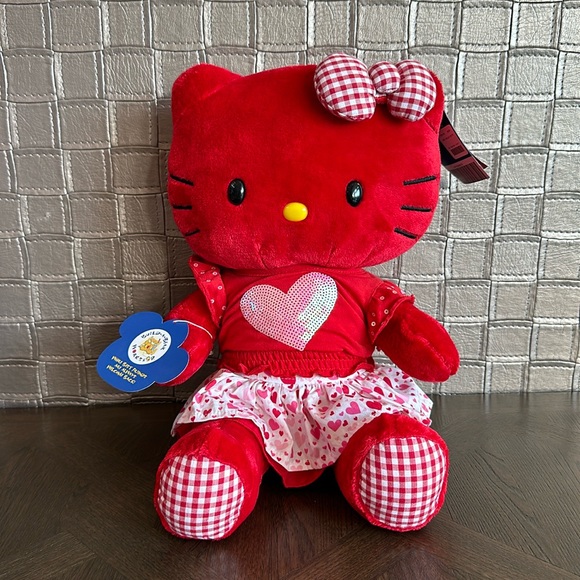 Hello Kitty Red Gingham Heart Build A Bear with tags LIMITED EDITION - Picture 2 of 7